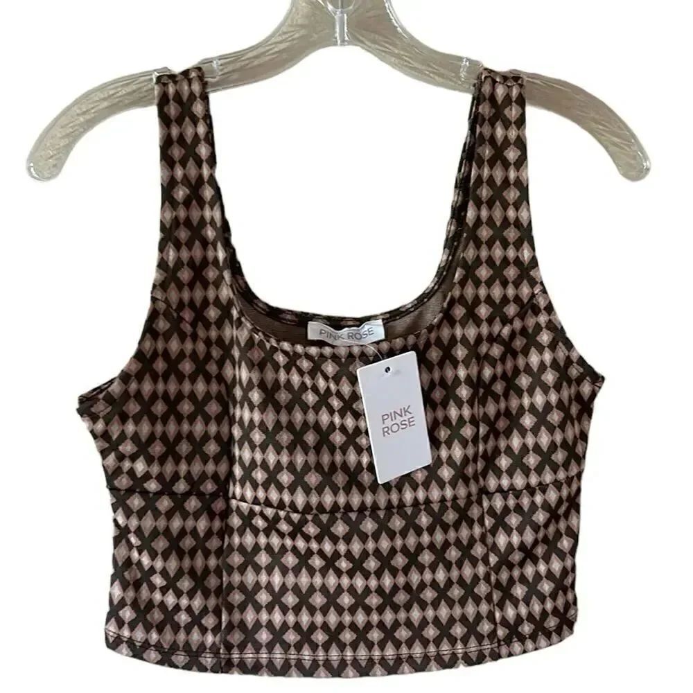 NEW Pink Rose Crop Top